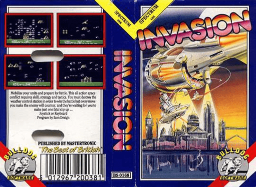 Invasion box art for ZX Spectrum